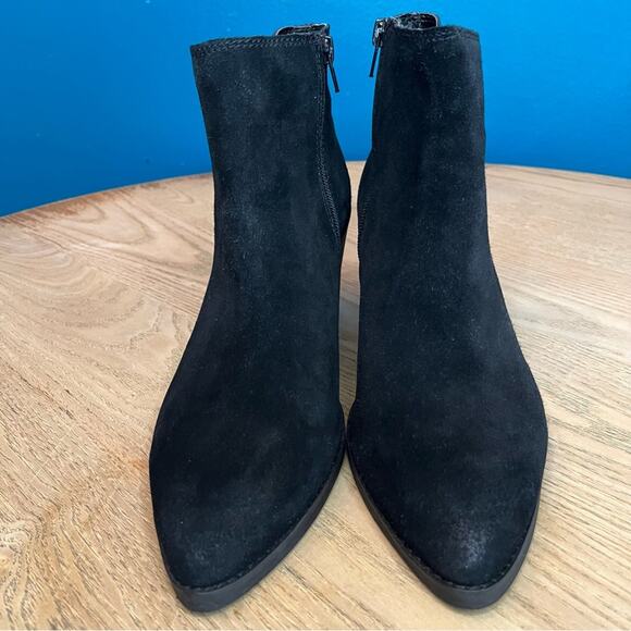 Frye & Co. Kaye Suede Chelsea Boot Pointed Toe Western Wedge Women’s Size 10 - Picture 6 of 11